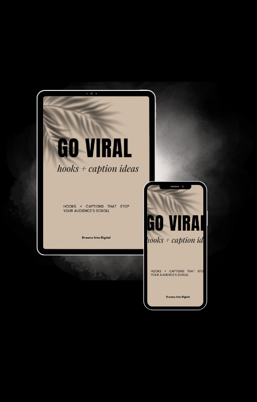 Go Viral Hooks+Caption Ideas Guide (w/Resell Rights)